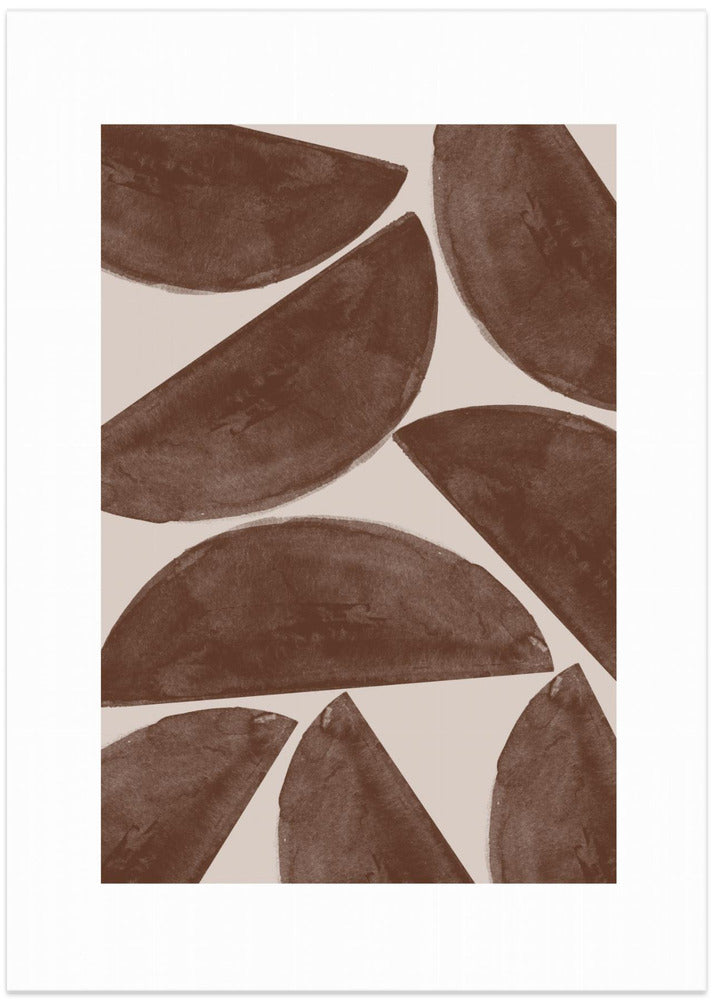 Earthy Crescents - Art Print by THE MIUUS STUDIO