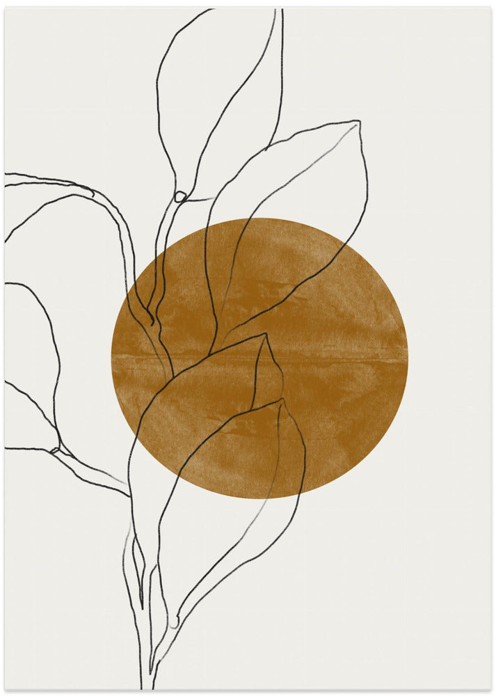 Line Leaf Harmony - Art Print by THE MIUUS STUDIO