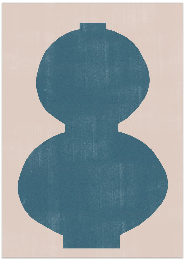 Cyan Silhouette - Art Print by THE MIUUS STUDIO