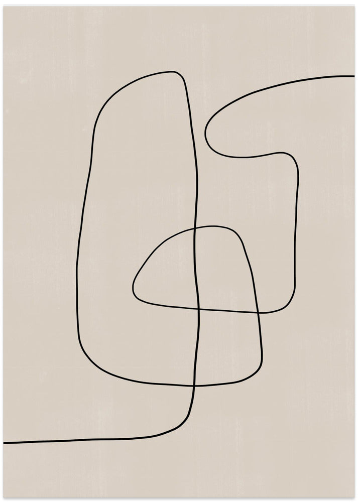 Curved Line Dance - Art Print by THE MIUUS STUDIO