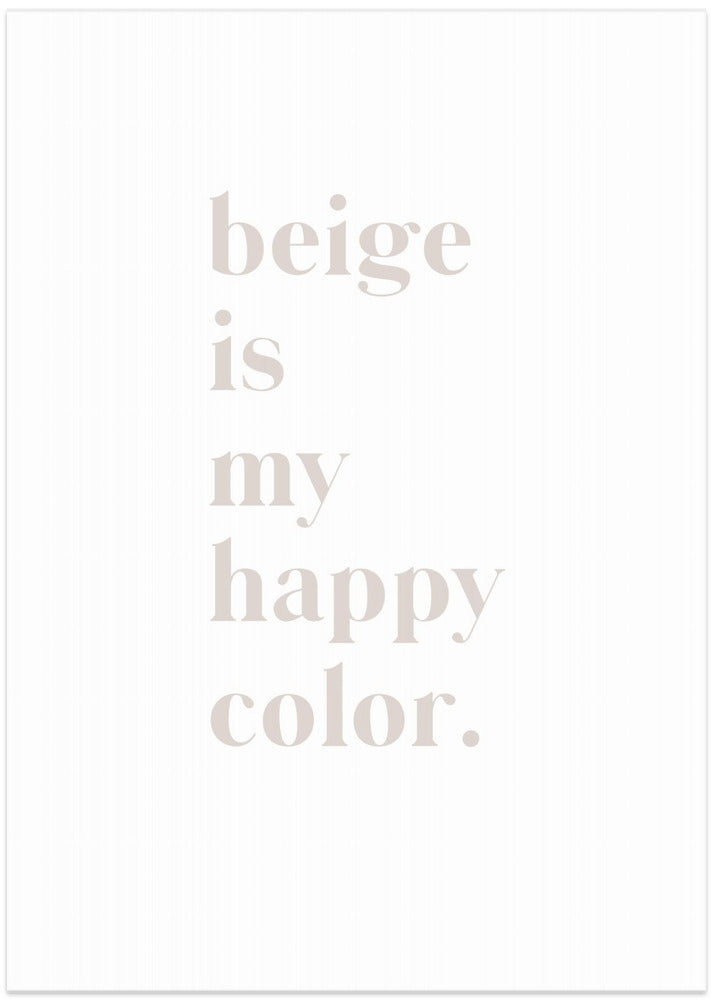 Beige Bliss - Art Print by uplusmestudio