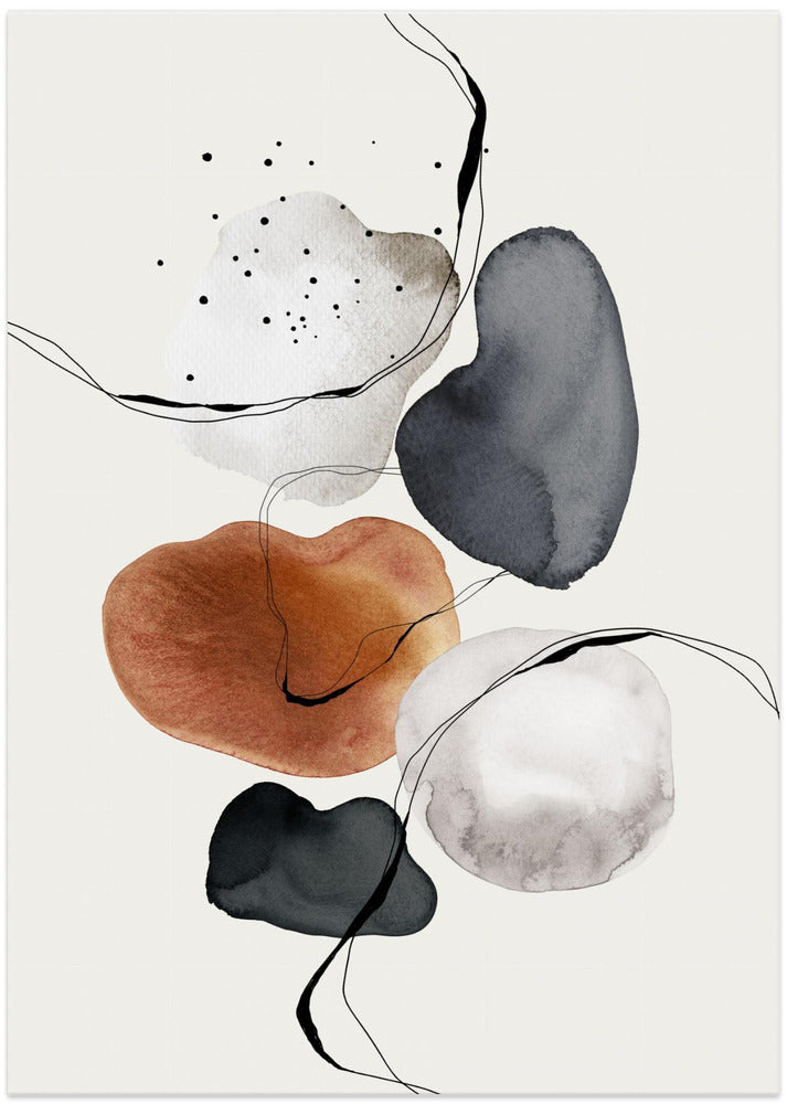 Fluid Shapes Dance - Art Print by THE MIUUS STUDIO
