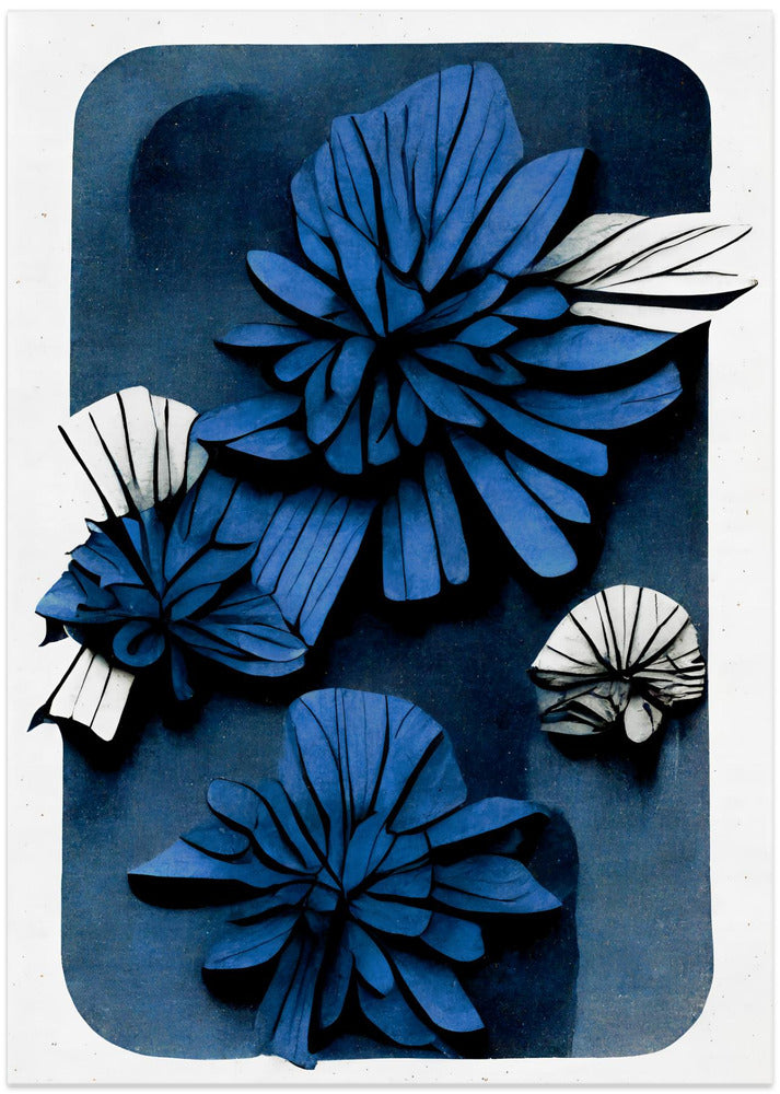 Blue Blossom Depth - Art Print by Treechild
