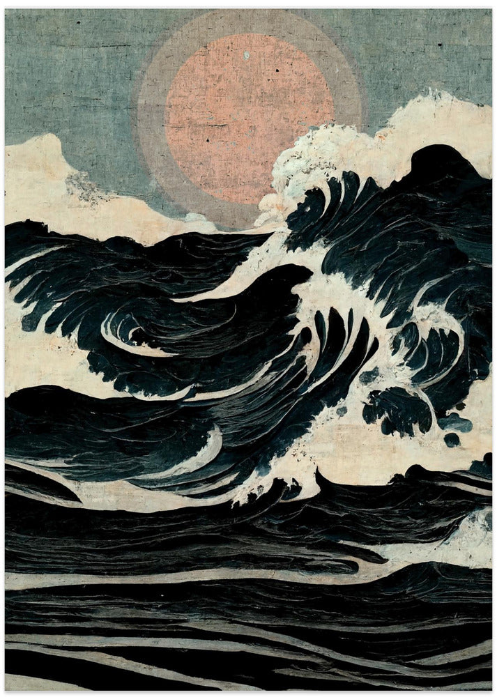 Celestial Wavescape - Art Print by Treechild