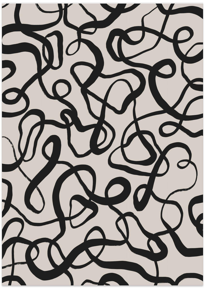 Chaotic Loops - Art Print by Treechild