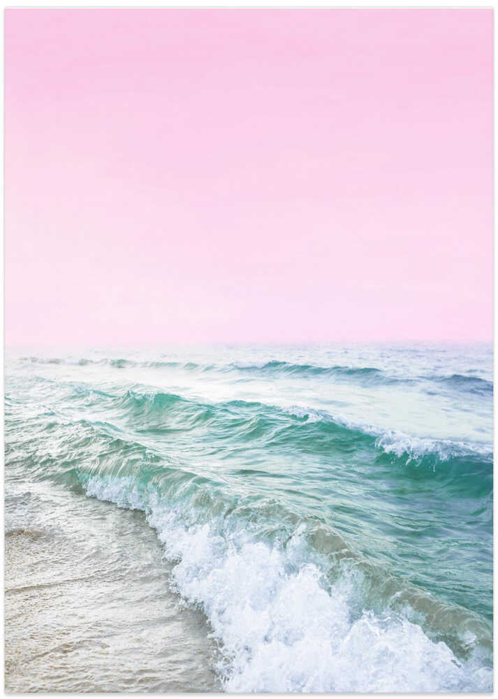 Pink Sky Beach - Art Print by Kathrin Pienaar