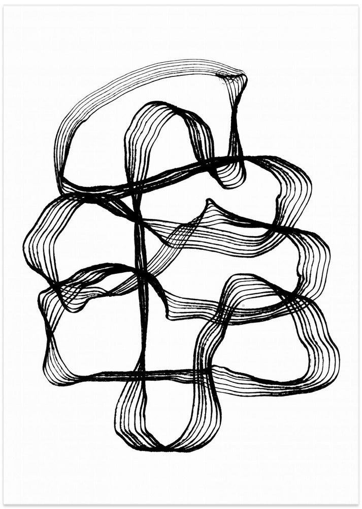 Flowing Strings - Art Print by Treechild