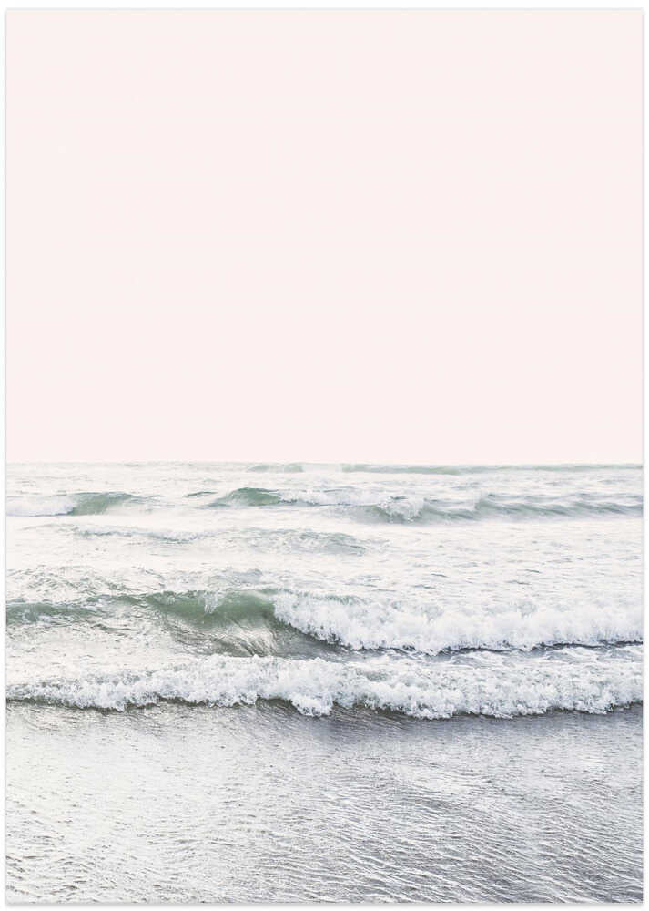 Blush Ocean - Art Print by Kathrin Pienaar