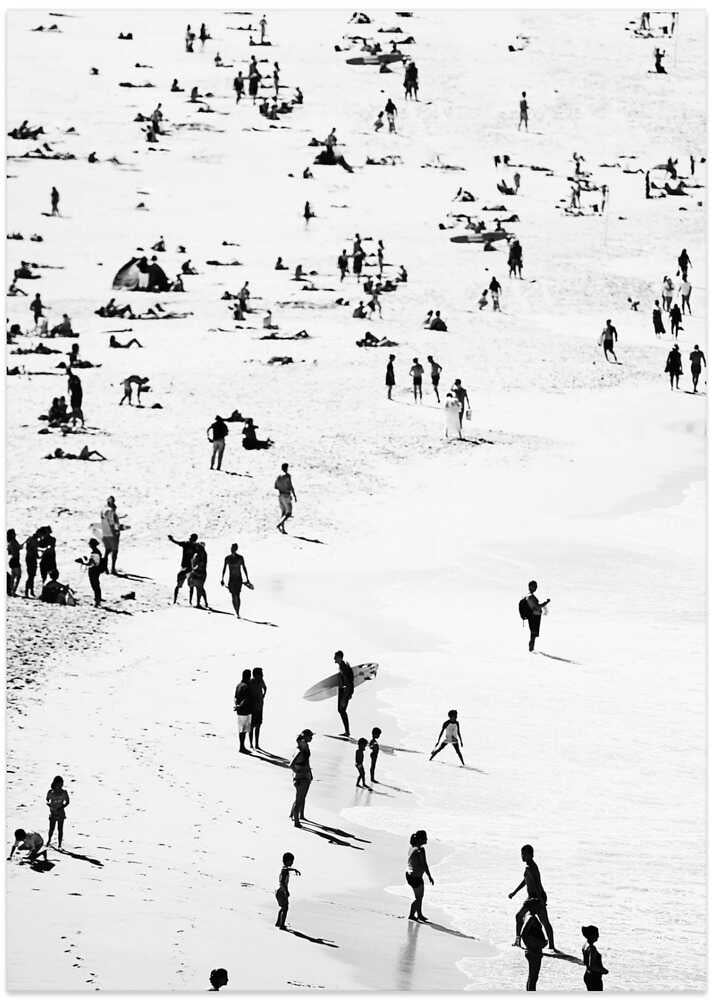 Beach Silhouettes - Art Print by Kathrin Pienaar