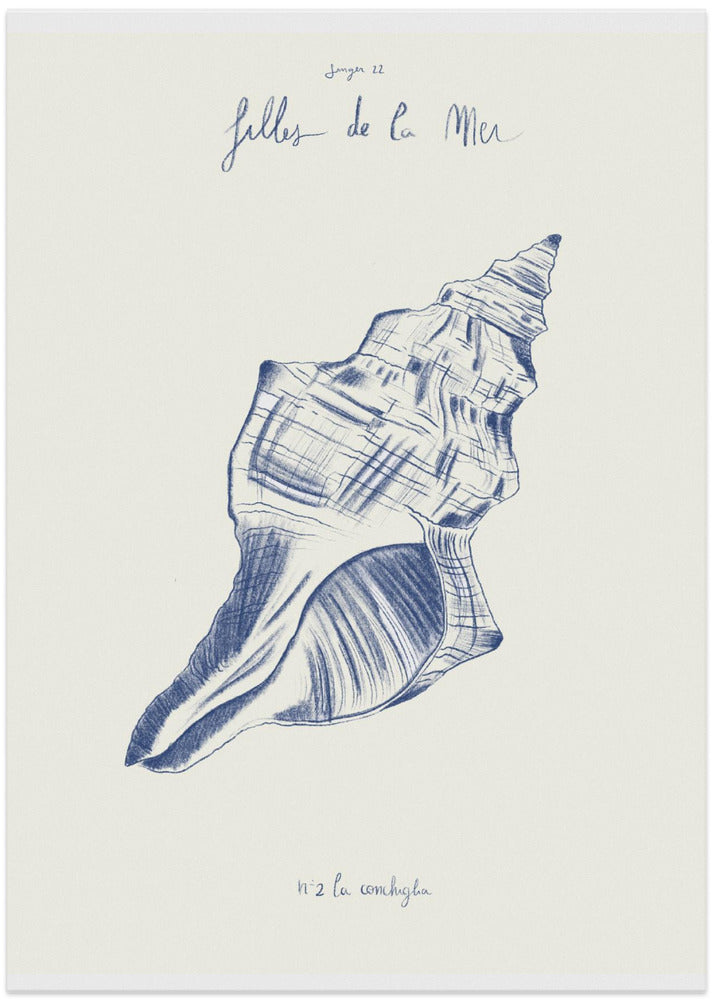 Filles de la mer n.2 - La conchiglia - Art Print by Giulia Mora
