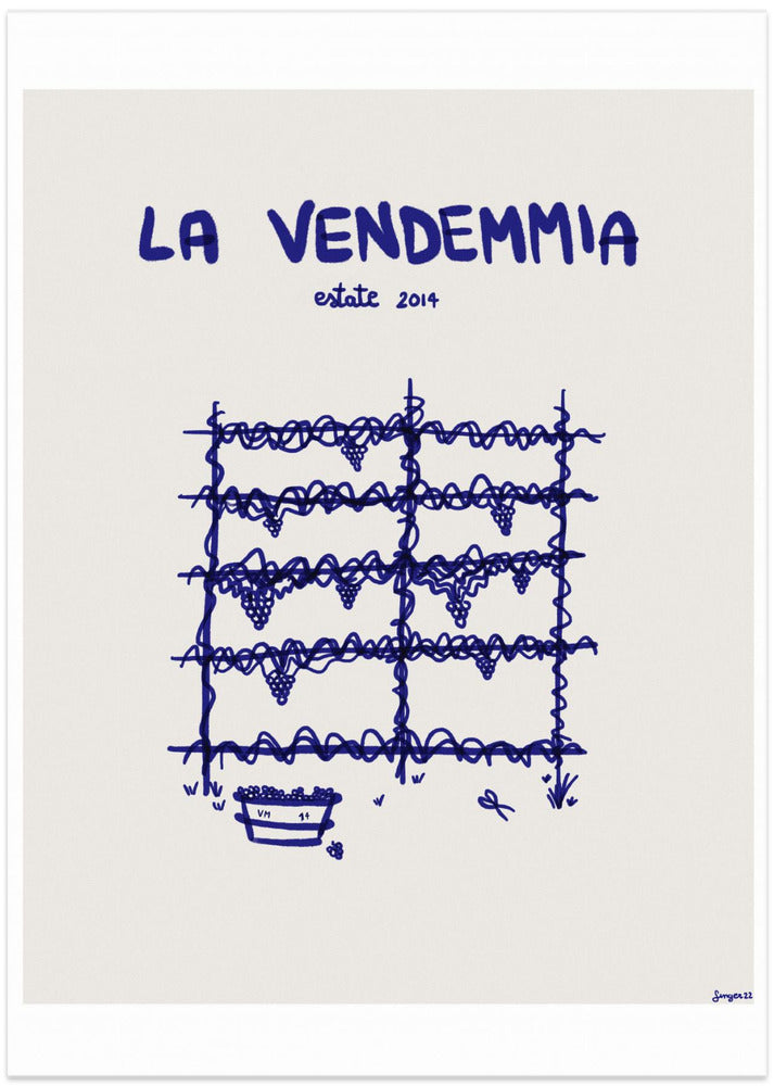 La vendemmia - Art Print by Giulia Mora