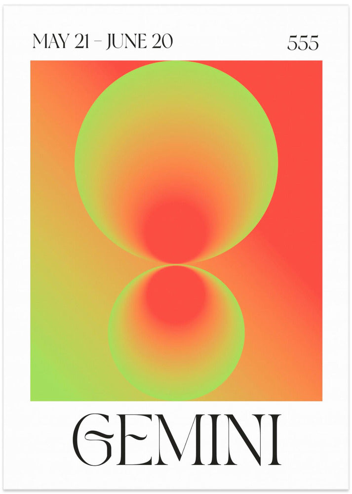 Dual Harmony Glow - Art Print by Valeria Castillo