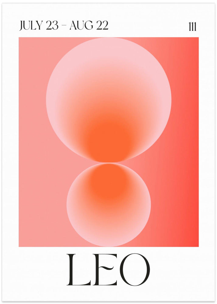 Celestial Leo Glow - Art Print by Valeria Castillo