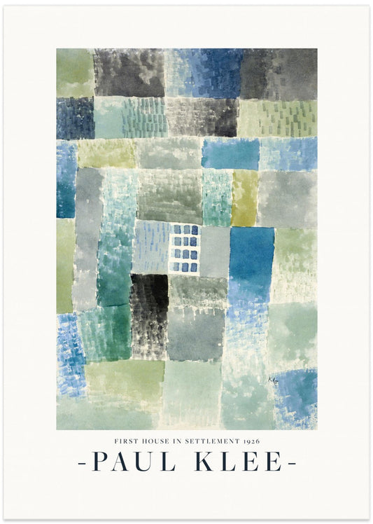 First House in a Settlement 1926 - Art Print by Paul Klee