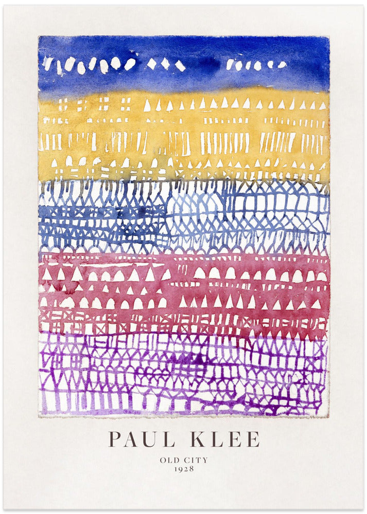 Old City - Art Print by Paul Klee