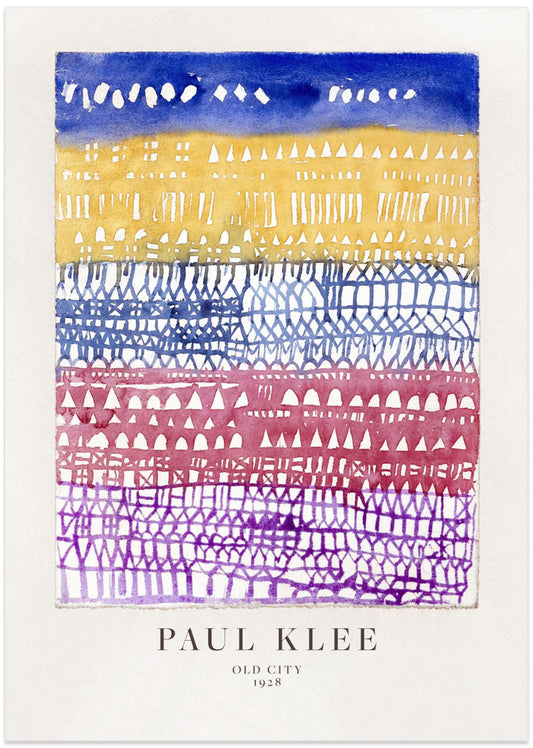 Old City - Art Print by Paul Klee