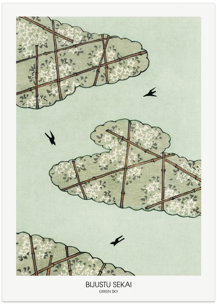 Green Sky - Art Print by Bijutsu Sekai