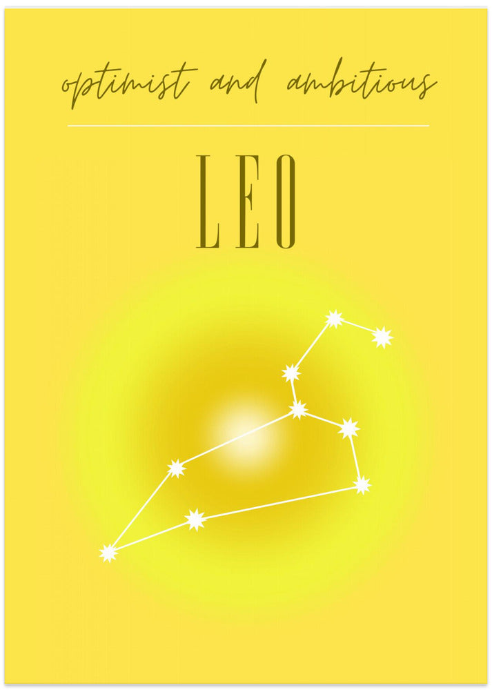 Leo Zodiac Print Art - Art Print by Amélie