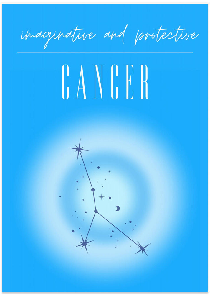 Cancer Zodiac Print Art - Art Print by Amélie