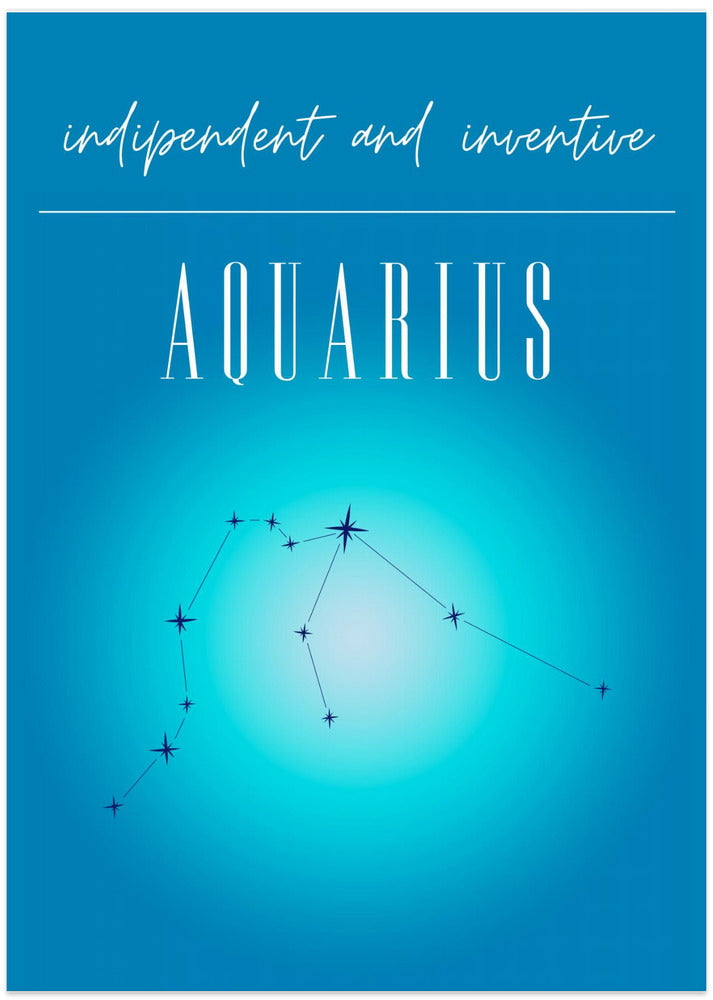 Aquarius Zodiac Print Art - Art Print by Amélie