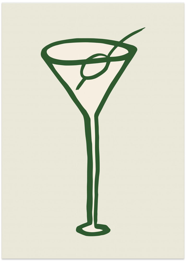 Cocktail Green - Art Print by Pictufy Studio