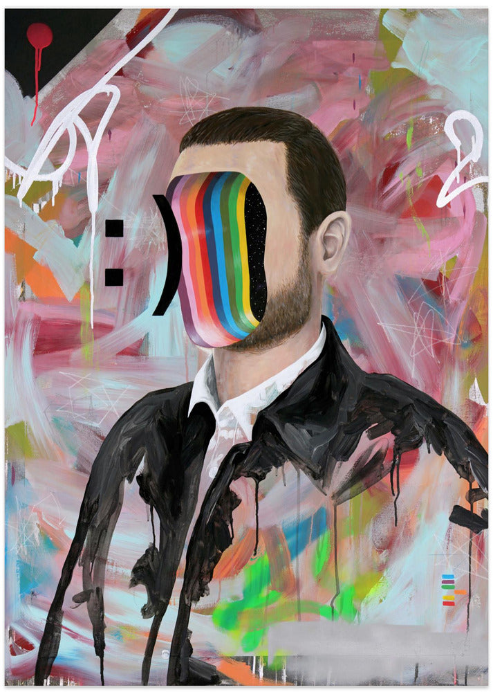 Smiley Face - Art Print by Famous When Dead