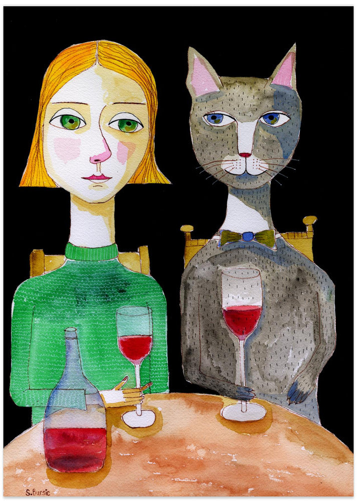 Best Friends - Art Print by Sharyn Bursic