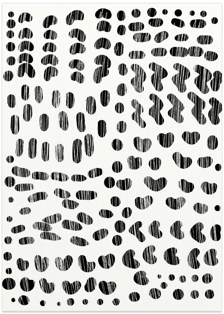 Dots and Strokes - Art Print by Dan Hobday