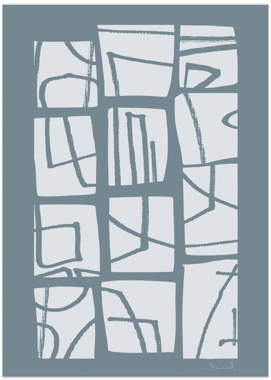 Shapes and Lines - Art Print by Dan Hobday