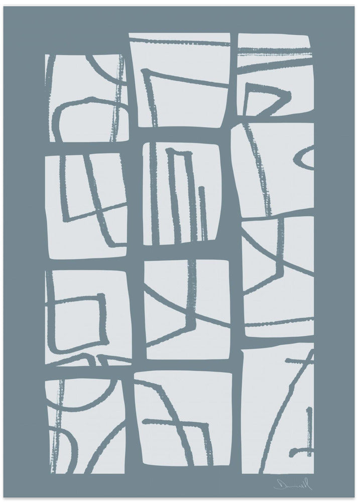 Shapes and Lines - Art Print by Dan Hobday