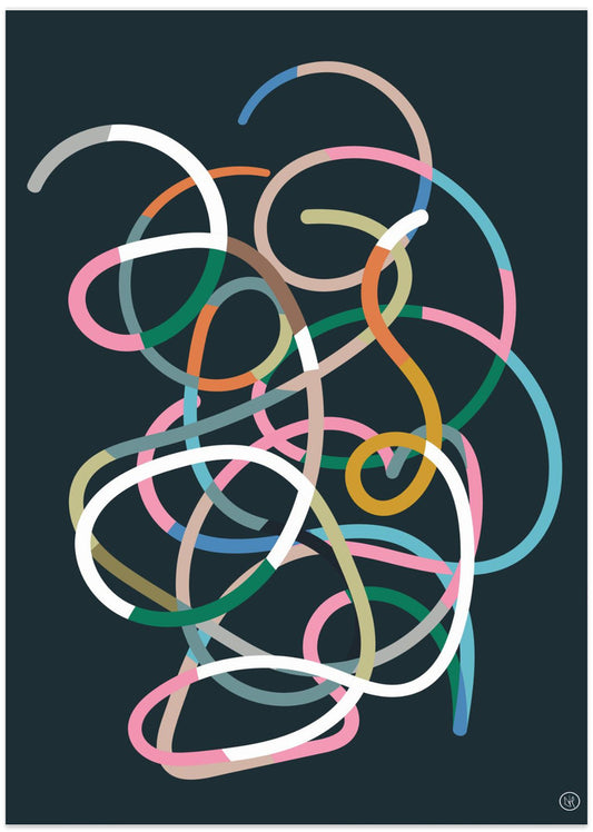 Color Lines - Art Print by Dan Hobday