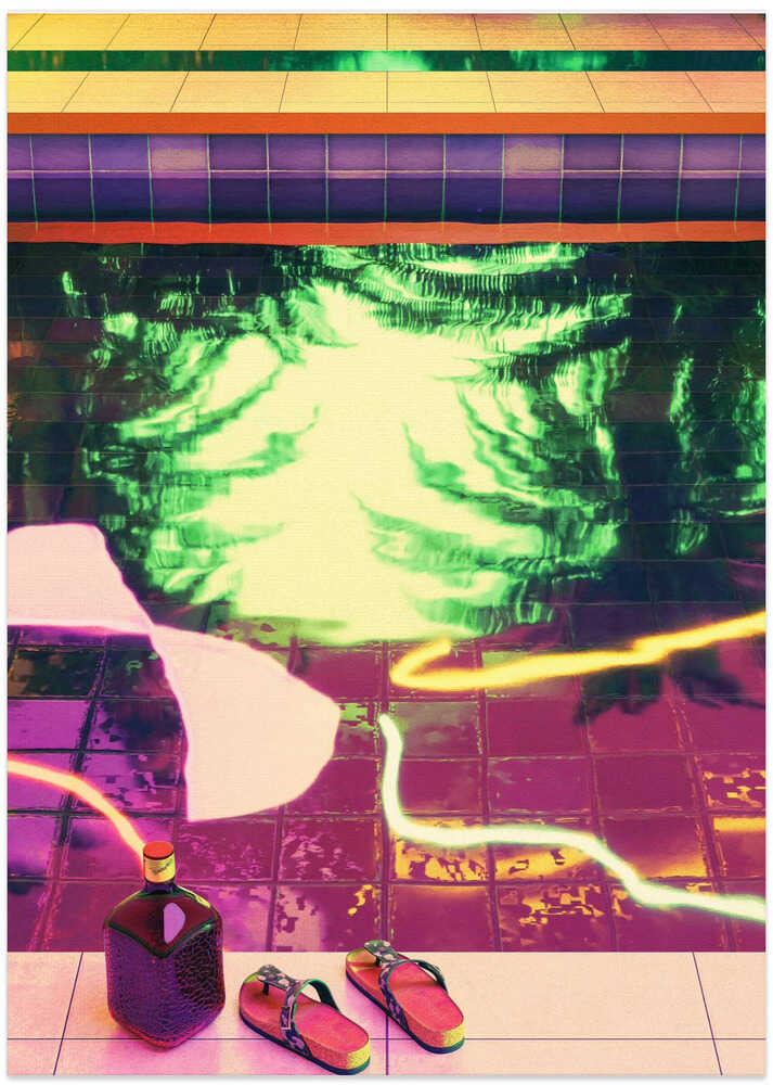 POOLSIDE - Art Print by CosmoZach