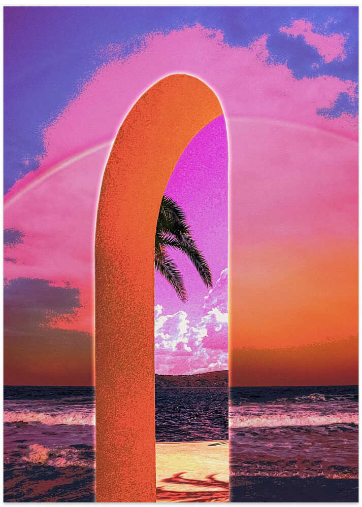 Portal Vaporwave - Art Print by CosmoZach