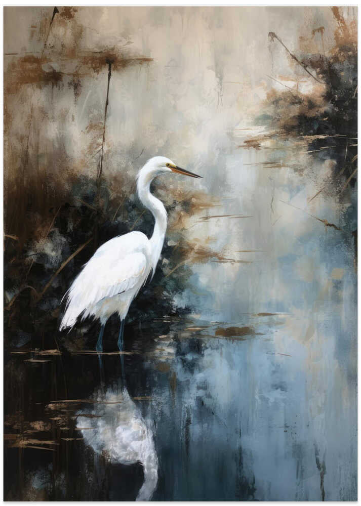 Serene Reflection - Art Print by Treechild