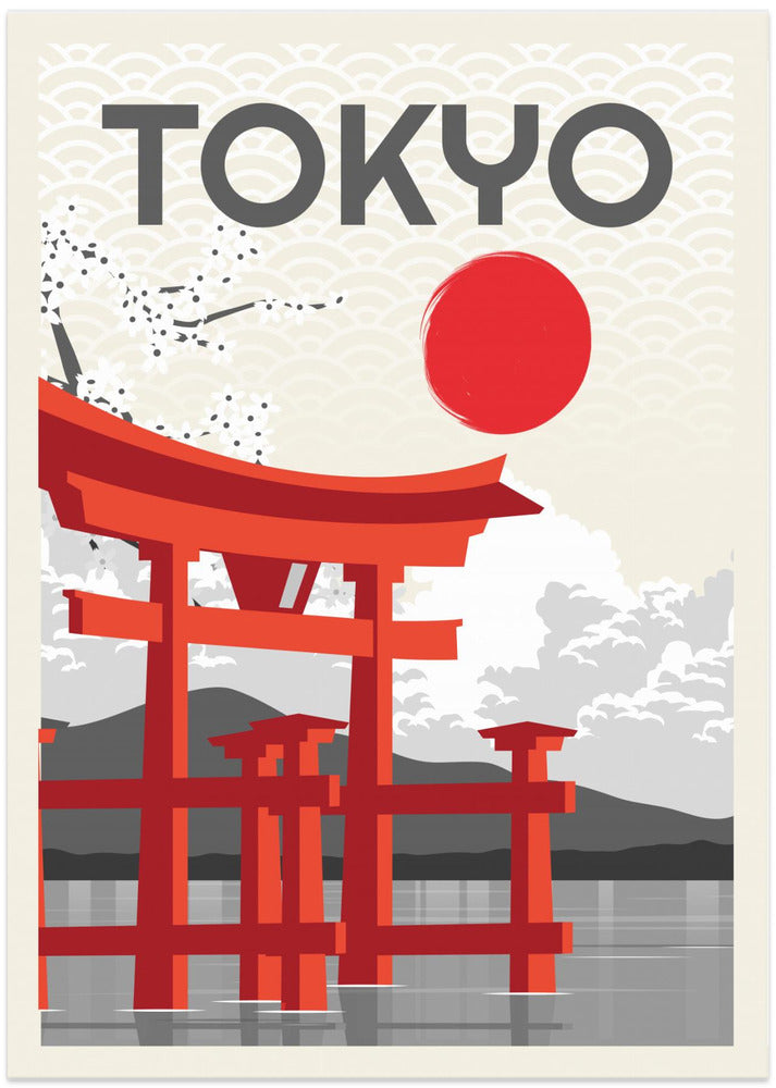 Tokyo Sun - Art Print by Fadil Roze