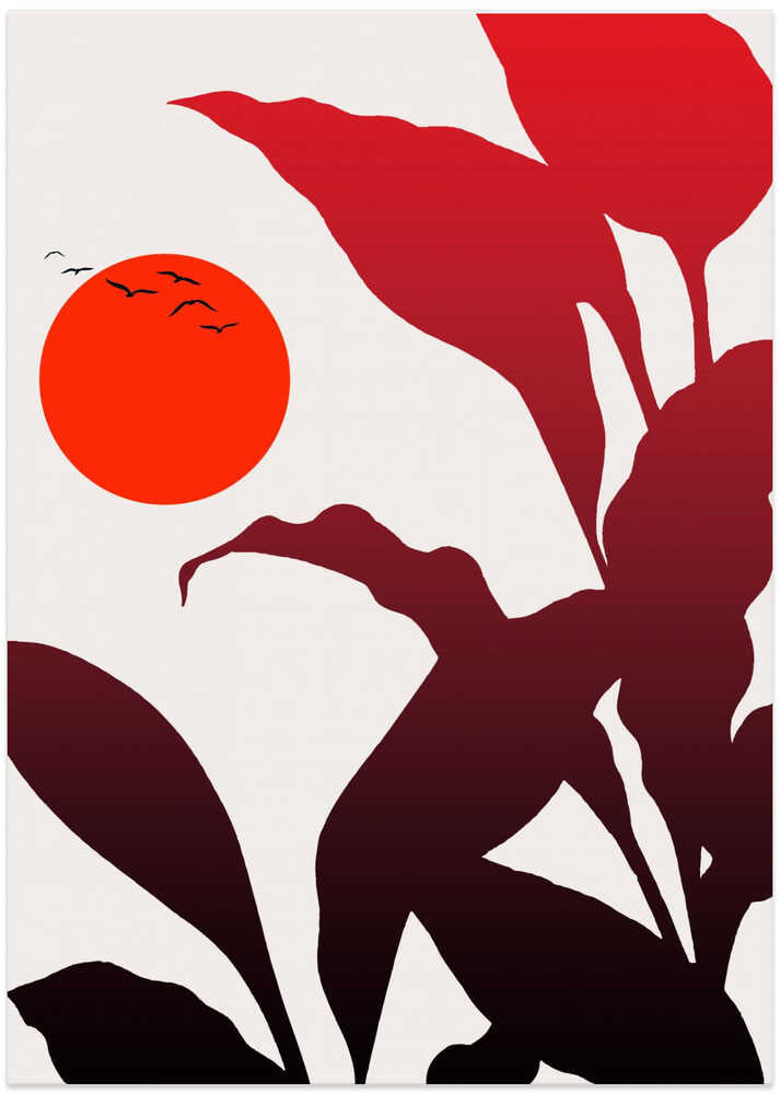 Tropical Sunset - Art Print by Kubistika