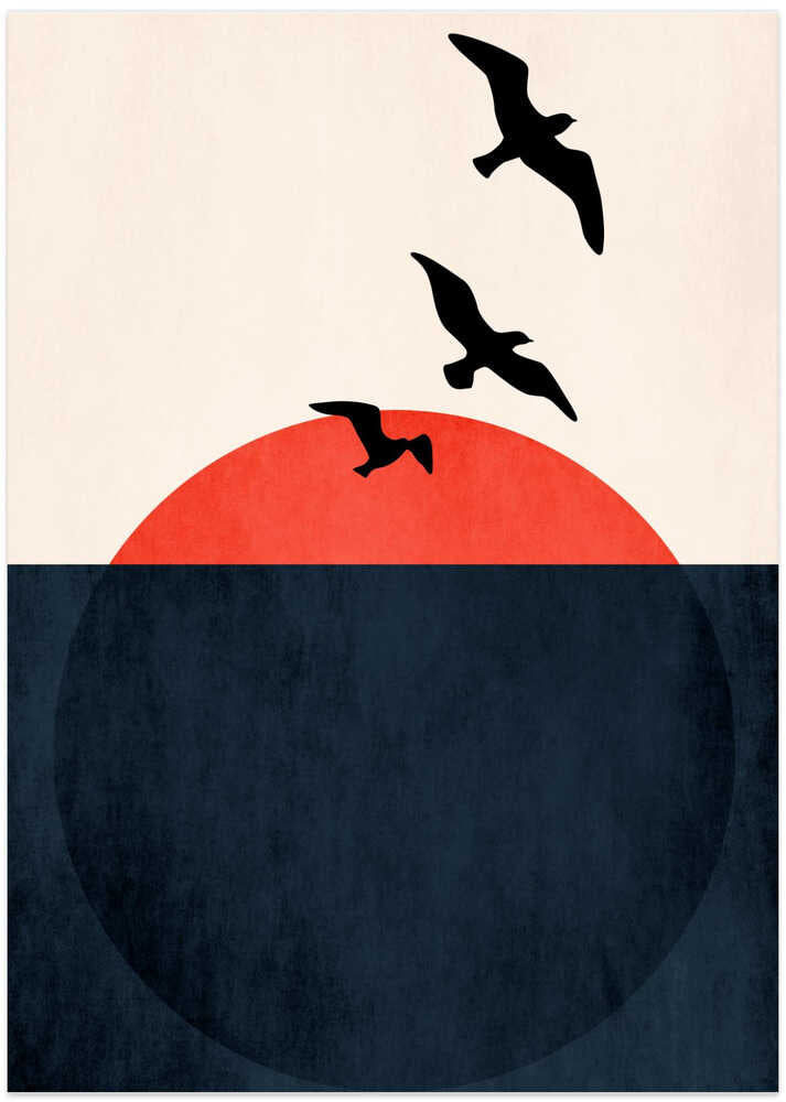 Sunset Breeze - Art Print by Kubistika