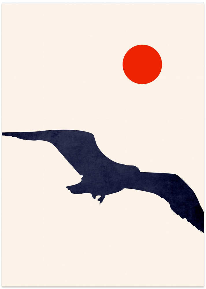 Seagull - Art Print by Kubistika