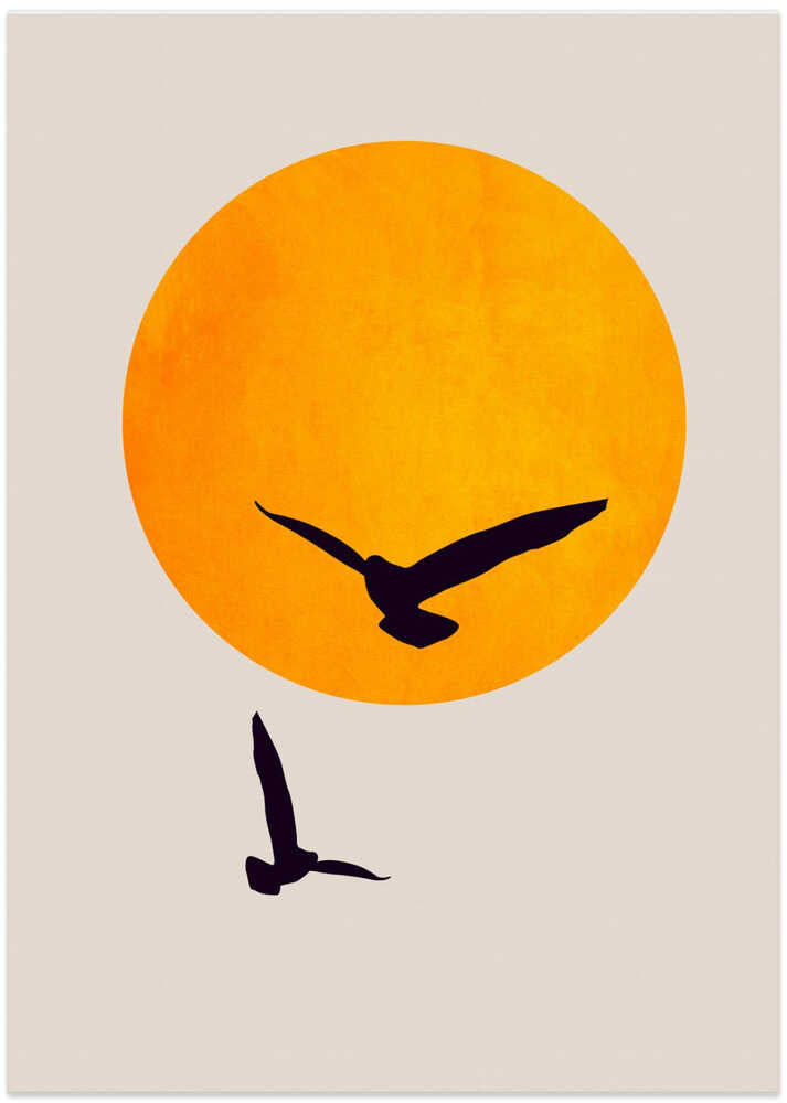 Birds In the Sky - Art Print by Kubistika