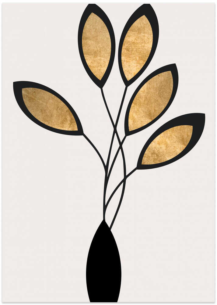 Cinco Nero - Art Print by Kubistika