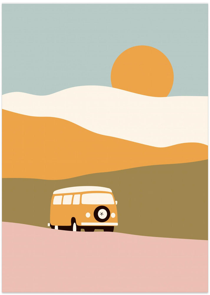 Van Minimal - Art Print by Florent Bodart