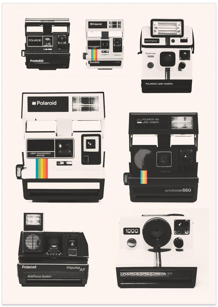 Instant Camera Collection - Art Print by Florent Bodart