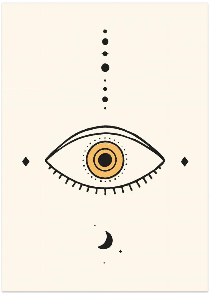 Universe Eye - Art Print by Florent Bodart