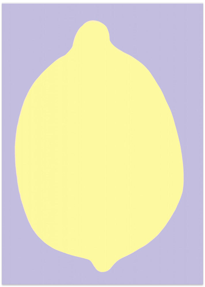 Lemon on Lavender - Art Print by Athene Fritsch