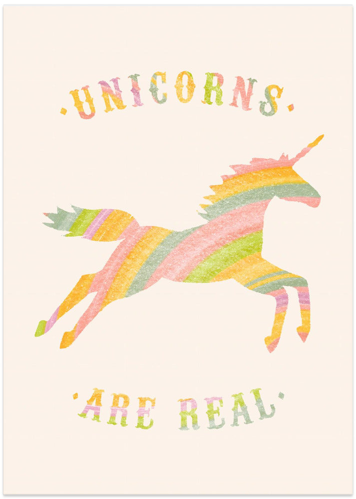 Unicorns Are Real - Art Print by Florent Bodart
