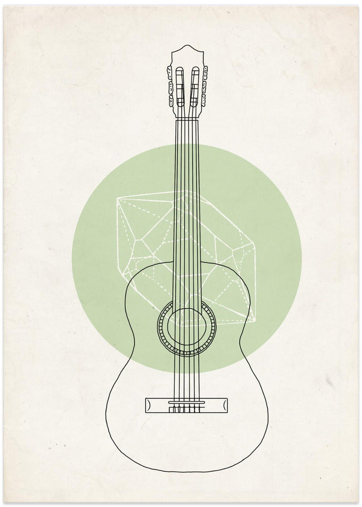 Guitar - Art Print by Florent Bodart