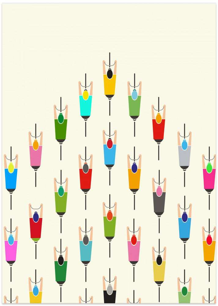 Leading the Pack - Art Print by WallChart Art Studio