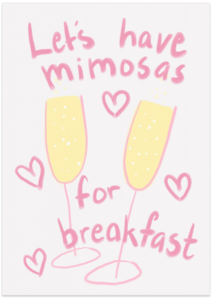Morning Mimosas - Art Print by Athene Fritsch