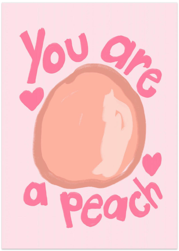 Sweet Peach Tribute - Art Print by Athene Fritsch