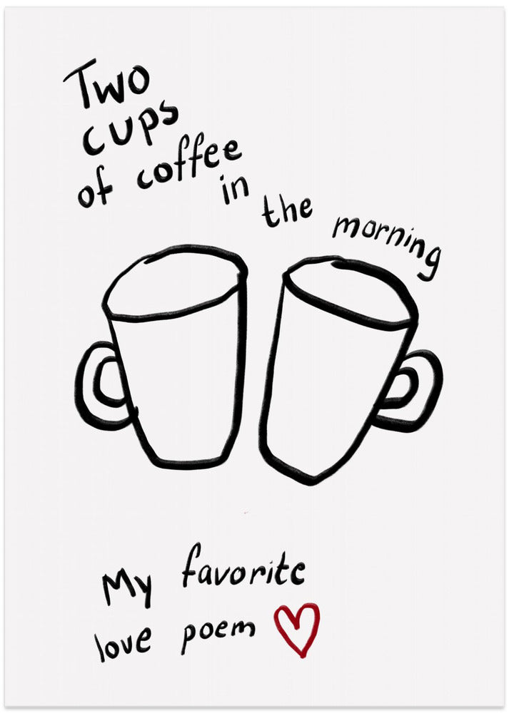 Morning Love Brew - Art Print by Athene Fritsch